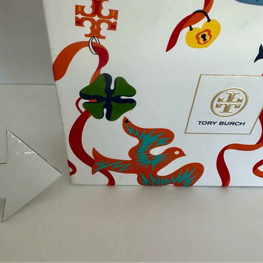 Tory Burch Decorative Sturdy Colorful Gift Box Storage Box Collectible Package